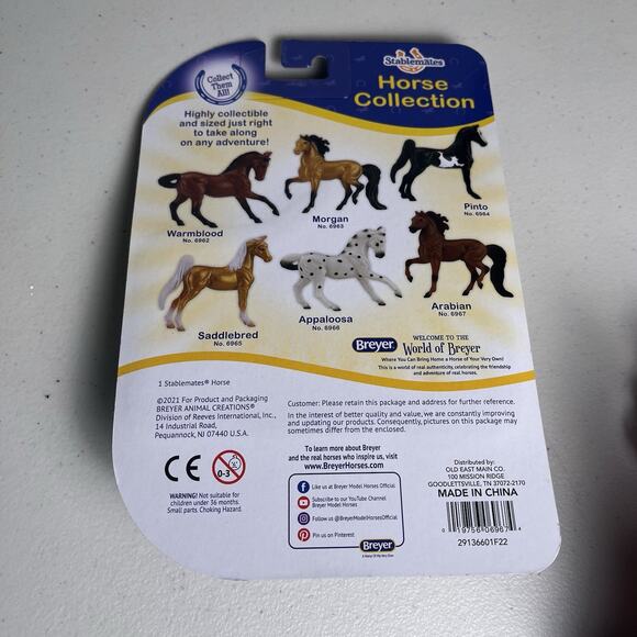 Breyer Stablemates Horses Lot Appaloosa Arabian Warmblood 4 Collectible Toys NEW - Picture 10 of 10